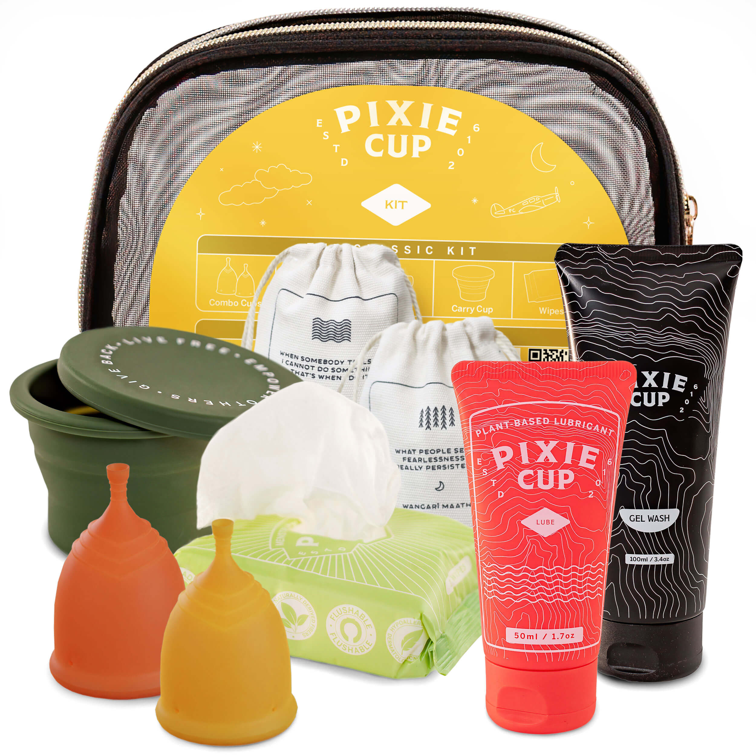  Pixie Cup Menstrual Cup Cleaner Kit - Sterilizer Wash
