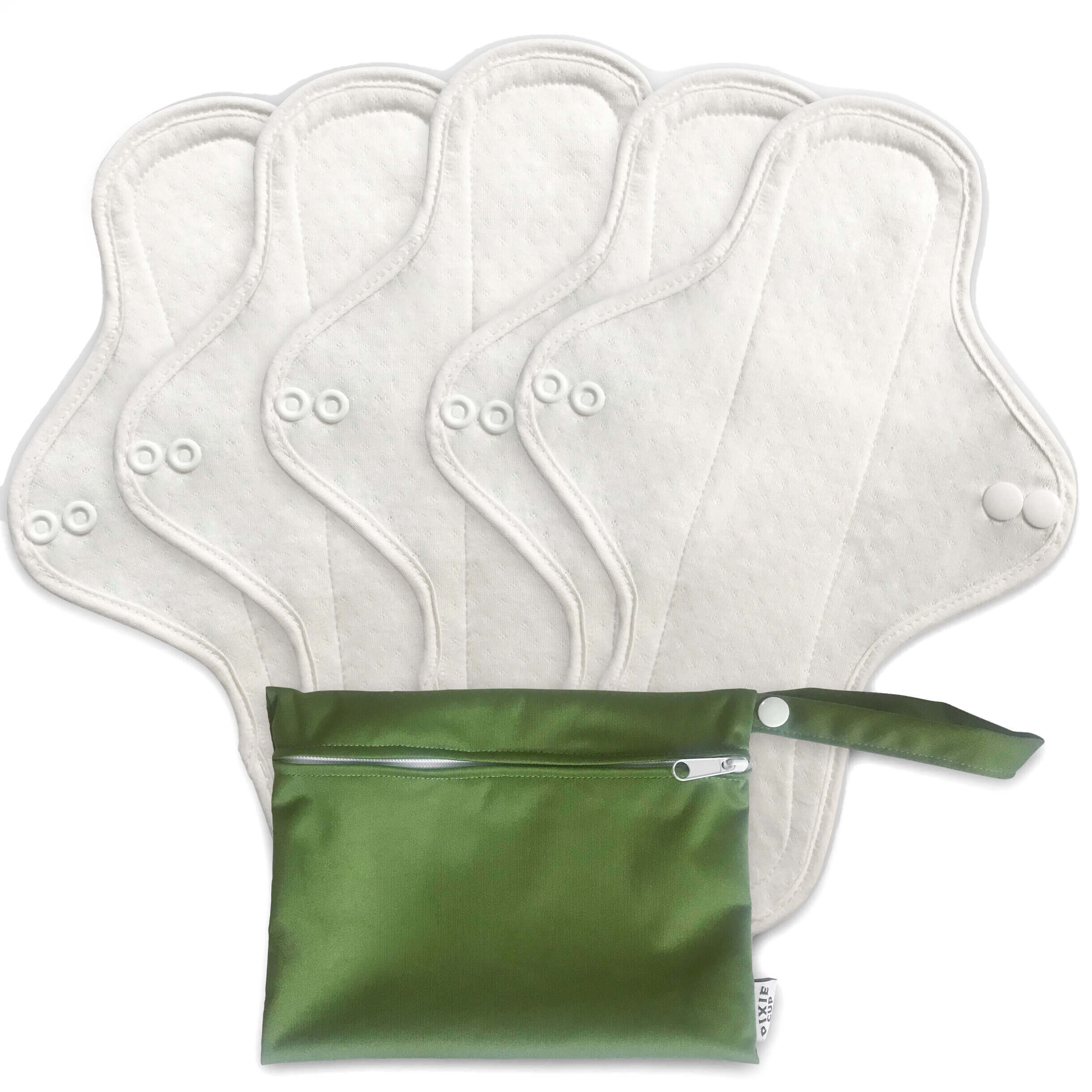 5 Small Panty Liners 1 Wet Bag Cloth Menstrual Pads Reusable