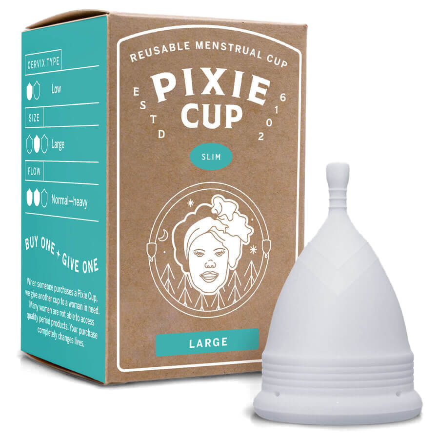 Pixie Large Soft menstrual cup: best cup for a tilted cervix – Pixie Cup