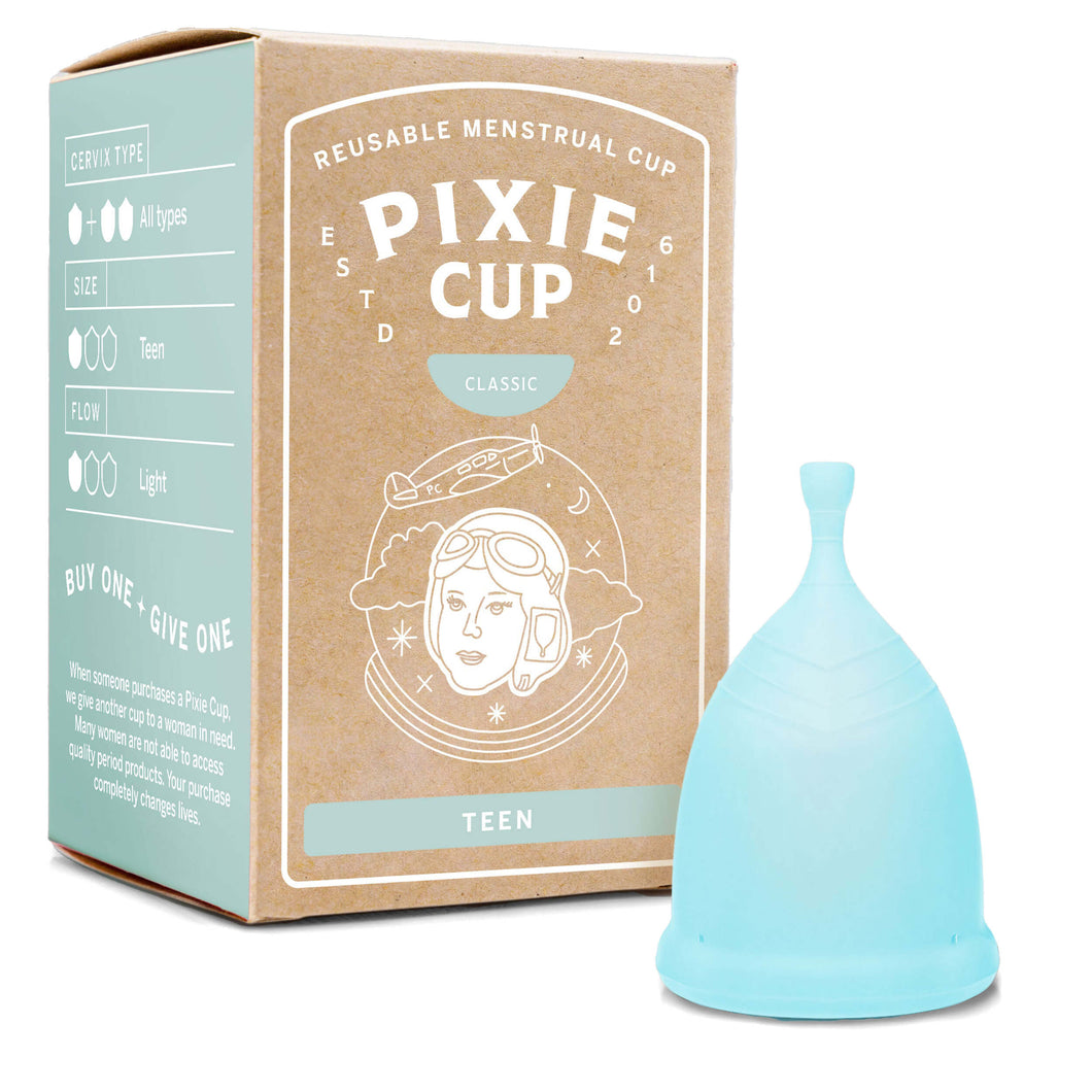 Pixie classic XS/Teen menstrual cup  Also available in small, large, XL –  Pixie Cup