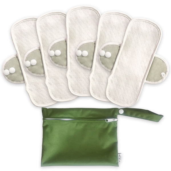 Heavy Flow Cloth Pads Set Super Soft and Leakproof Reusable
