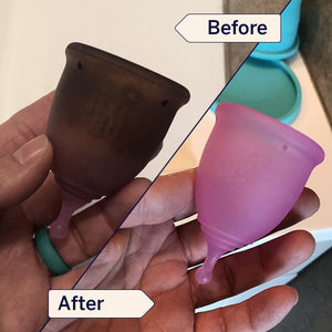  Pixie Cup Removedor de manchas para lavar la copa menstrual, el  único limpiador esterilizador que eliminará las manchas en tus discos  menstruales reutilizables y tazas de período, ingredientes : Salud y